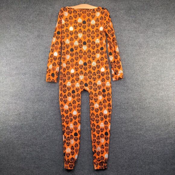 Halloween Onesie Women’s Size Large Bodysuit One Piece Pajamas Pumpkin - Picture 6 of 7